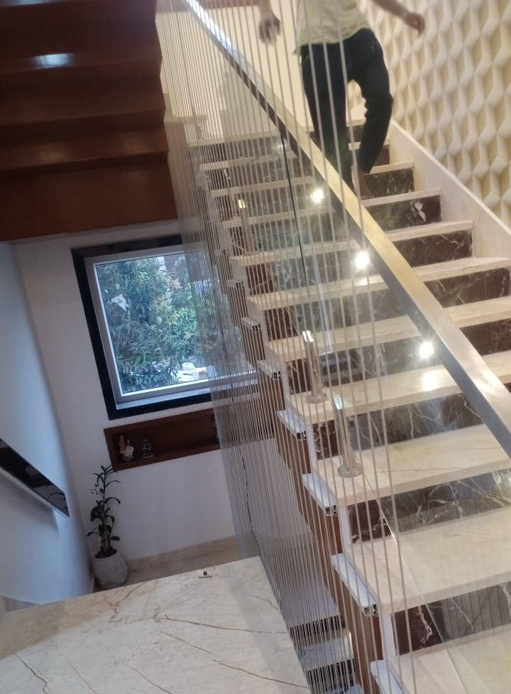 Invisible Grills Inside Home Stairs Safety Style