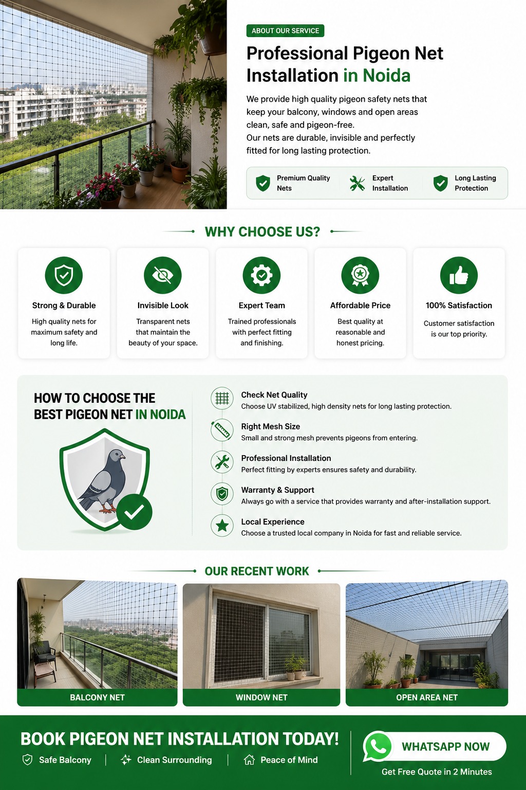 About Us - Pigeon Net Installation In Noida